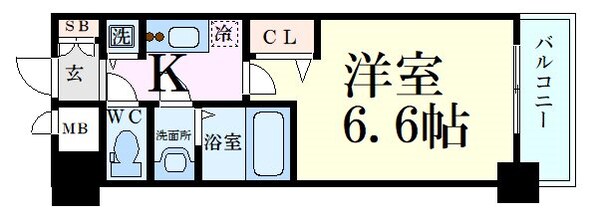 天神橋筋六丁目駅 徒歩7分 10階の物件間取画像